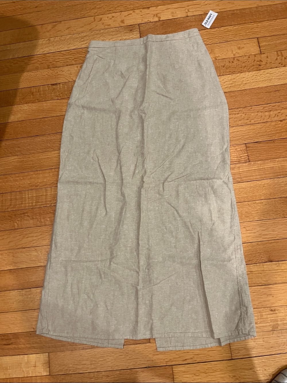 Old Navy Neutral Linen-Texture Maxi Dress - Light Beige